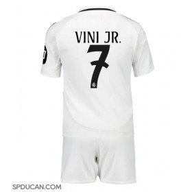 Dječji Nogometni Dres Real Madrid Vinicius Junior #7 Domaci 2024-25 Kratak Rukav (+ Kratke hlače)